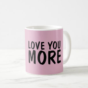 TAZAS DE CAFÉ ROSA TE QUIERO MÁS