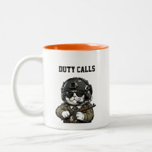Tazas De Café Tipografía Divertida Gato Táctico Li
