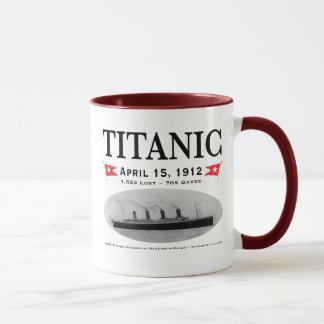 Tazas de café titánicas de la nave del fantasma,