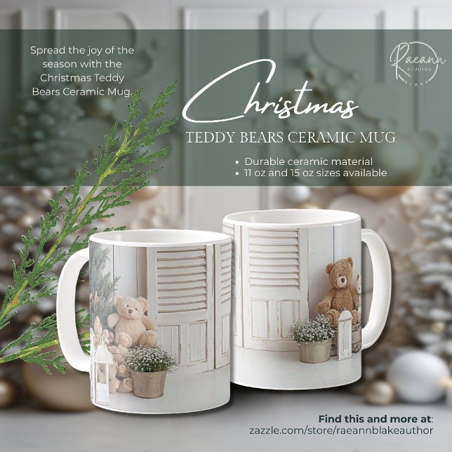 Tazas de cerámica de ositos de peluche de Navidad (Subido por el creador)