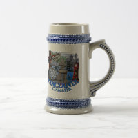 Tazas de cerveza de Vancouver Canadá y vidrios de