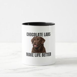 Tazas de chocolate Labs hacen la vida mejor – Taza