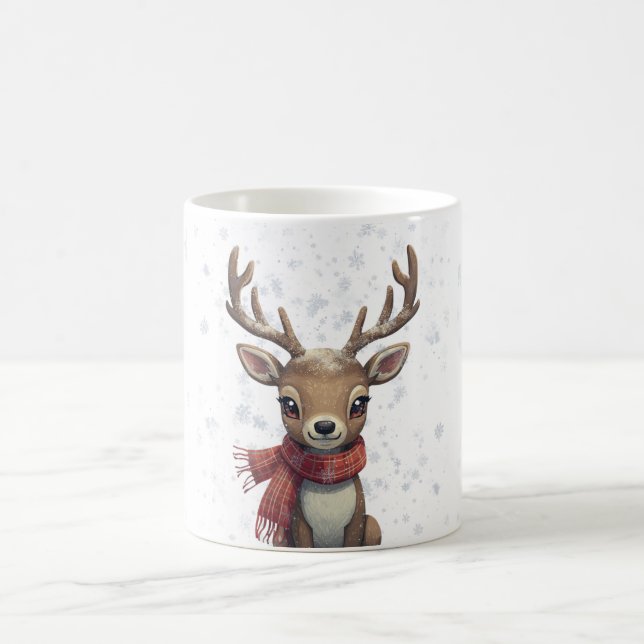 Tazas de ciervos del bosque invernal (Centro)