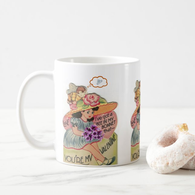 Tazas de compromiso pensando en el día de San Vale (Con donut)
