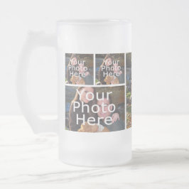 Tazas de cristal escarchadas de la foto - taza