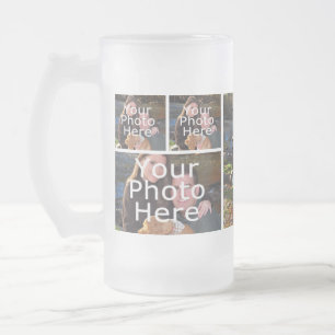 Tazas de cristal escarchadas de la foto - taza
