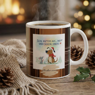 Tazas de cuadros escoceses de Navidad ilustración 