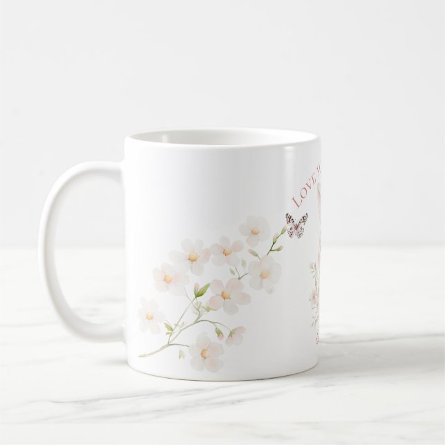 Tazas de cumpleaños para abuela y abuelo Te quiero (Izquierda)