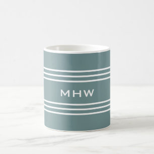 Tazas de encargo de acero del monograma de las