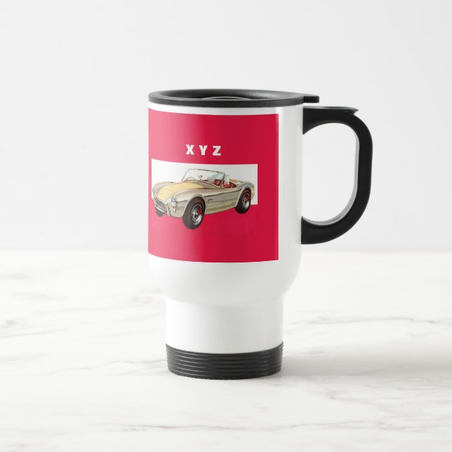 Tazas de encargo del monograma del coche del (Derecha)