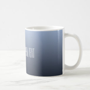 Tazas de encargo del texto de la pendiente gris
