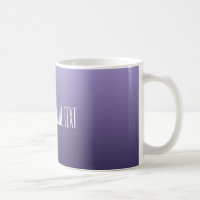 Tazas de encargo del texto de la pendiente púrpura