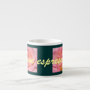 tazas de espresso de amor regalos de Flor Rosa Ros