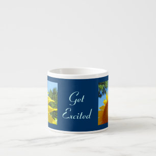 Tazas de espresso Get Excited Girasoles Azul