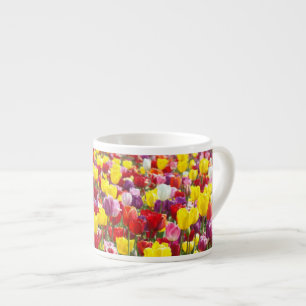Tazas de Espresso personalizadas Flores de Tulipán