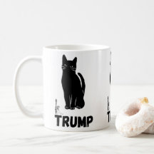 Tazas de gato negro de Trump