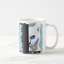 Tazas de la anatomía del gato