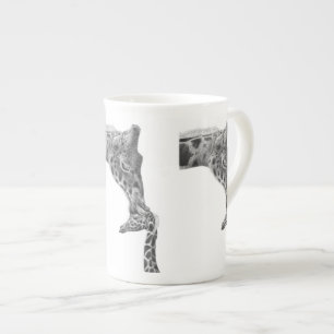 Tazas de la especialidad de la jirafa y del