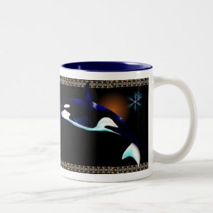 Tazas de la familia de la orca