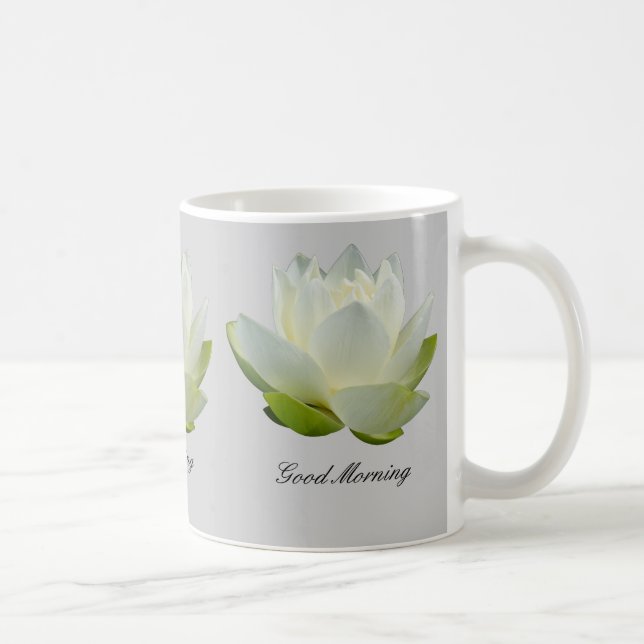 Tazas de la flor de Lotus blanco (Derecha)