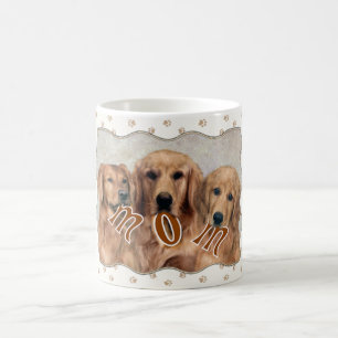 Tazas de la mamá del golden retriever