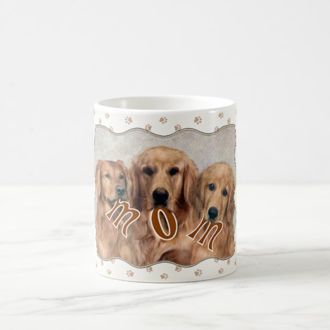 Tazas de la mamá del golden retriever (Centro)