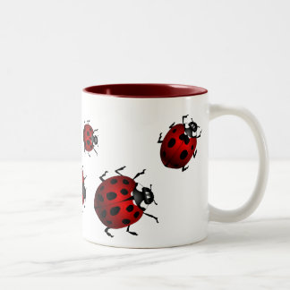 Tazas de la mariquita del vidrio de cerveza de la