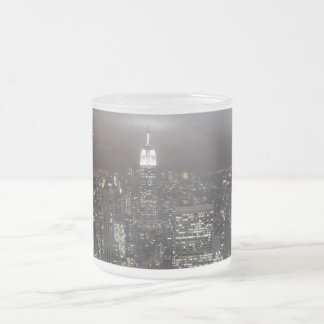 Tazas de la noche de Nueva York del paisaje urbano