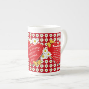 Tazas de la porcelana de hueso de la receta del té