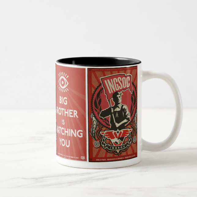 Tazas de la propaganda de INGSOC (Derecha)