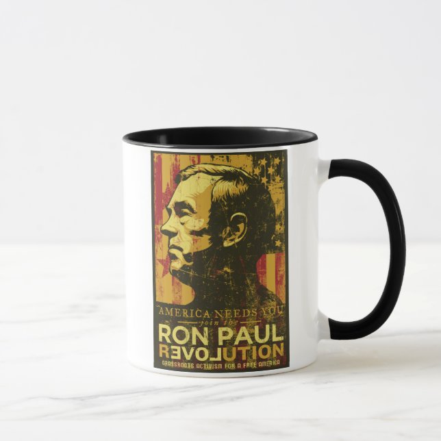 Tazas de la revolución de Ron Paul (Derecha)