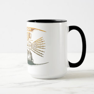 Tazas de los pescados de Steampunk