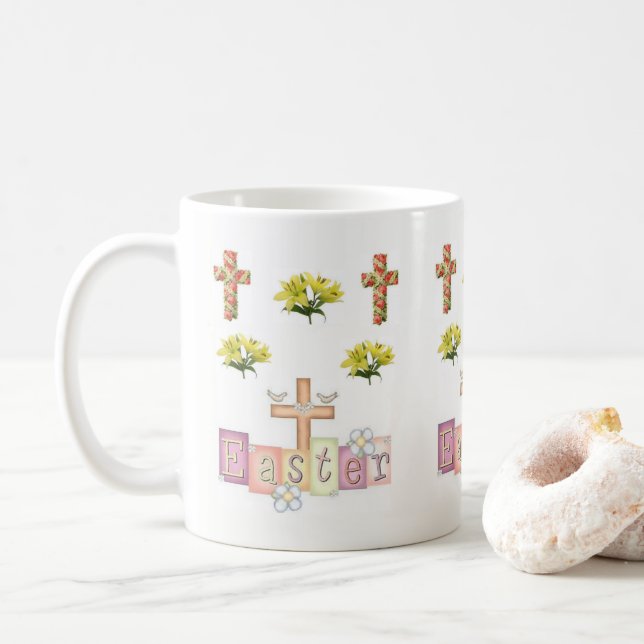 Tazas de Pascua (Con donut)