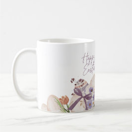 Tazas de Pascua de huevos florales Feliz Pascua