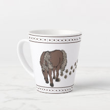Tazas de pequeño latte de caballos por figdewdrop