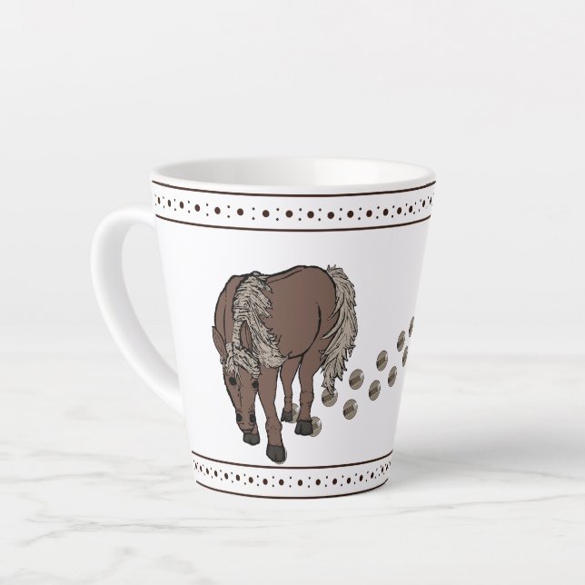 Tazas de pequeño latte de caballos por figdewdrop (Ángulo izquierdo)