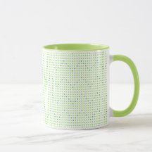 Tazas de puntos con patrón de Chevron en verde lim
