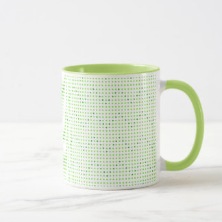 Tazas de puntos con patrón de Chevron en verde lim