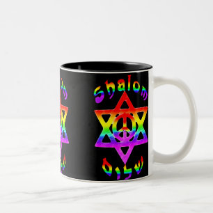 Tazas de Shalom del arco iris