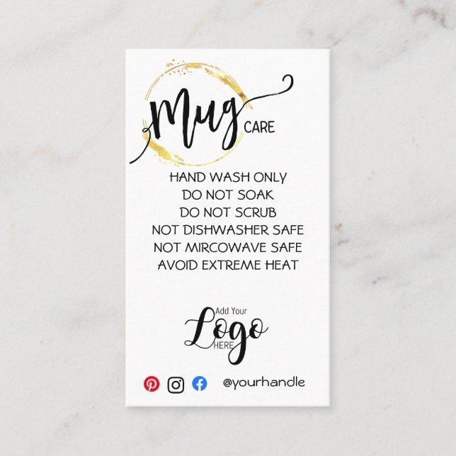 tazas de tarjeta de cuidado de calcomanías para pe (Anverso)