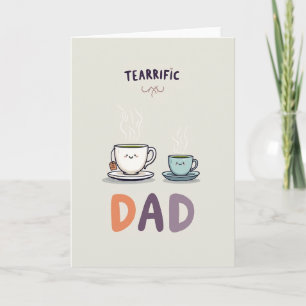 Tazas de Té Dulce para el Día del Padre Tarjeta