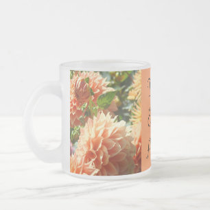 Tazas de té Flores de Dalia Naranja Taza de té