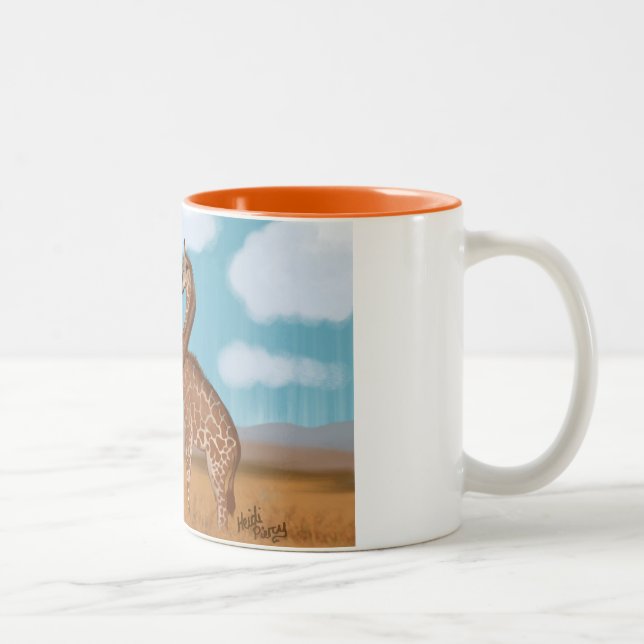 Tazas del amor de las jirafas (Derecha)
