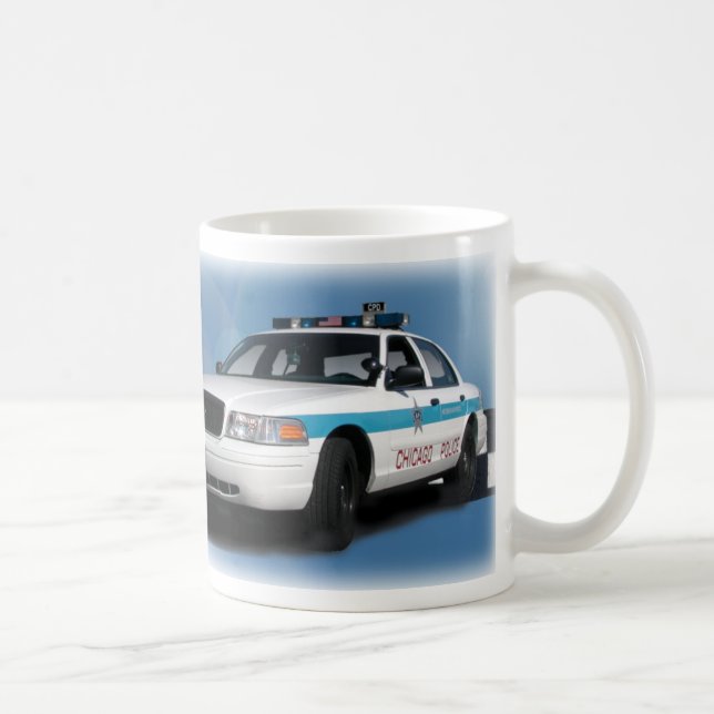 Tazas del azul de Checkerband del pelotón (Derecha)