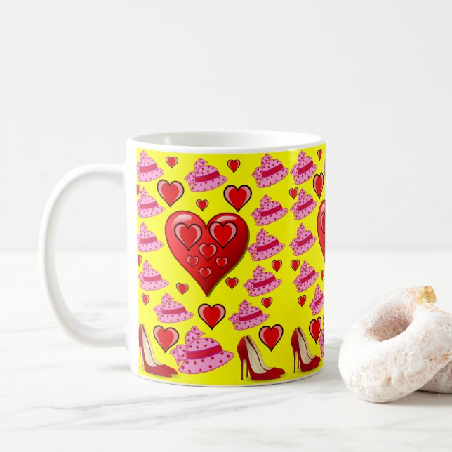 Tazas del Día de San Valentín Tazas (Con donut)