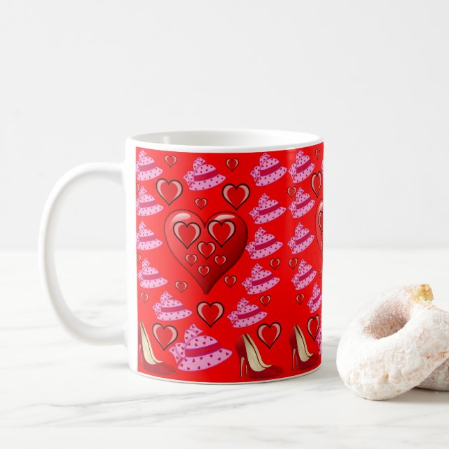 Tazas del Día de San Valentín Tazas (Con donut)