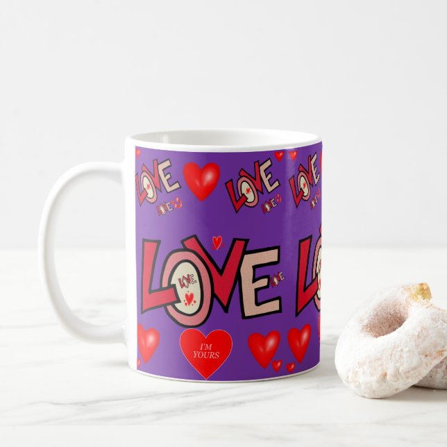 Tazas del Día de San Valentín Tazas (Con donut)