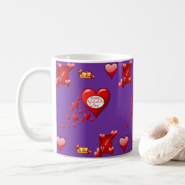 Tazas del Día de San Valentín Tazas (Con donut)