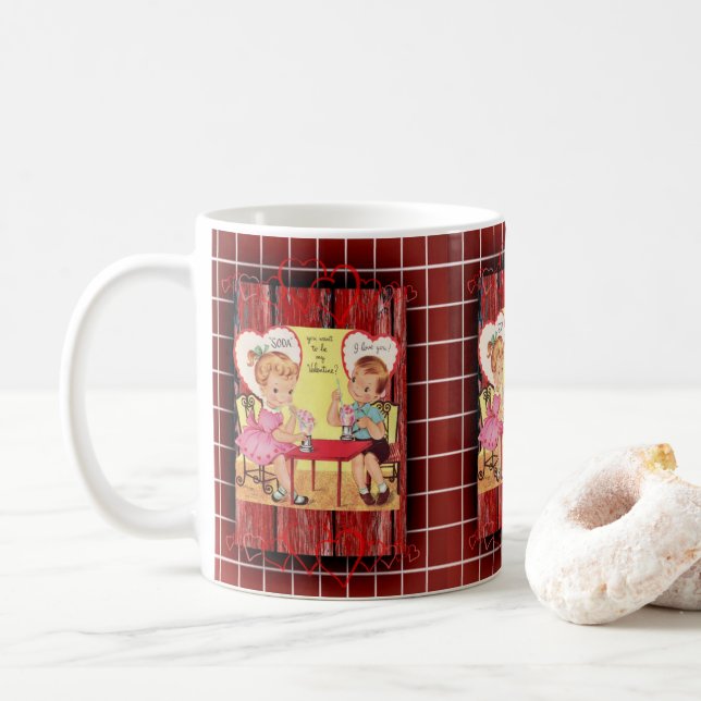 Tazas del Día de San Valentín Tazas (Con donut)