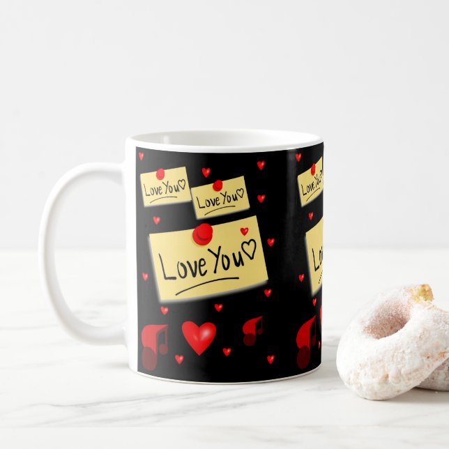Tazas del Día de San Valentín Tazas (Con donut)